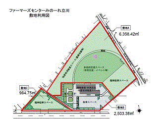 みのーれ立川102（敷地利用図）