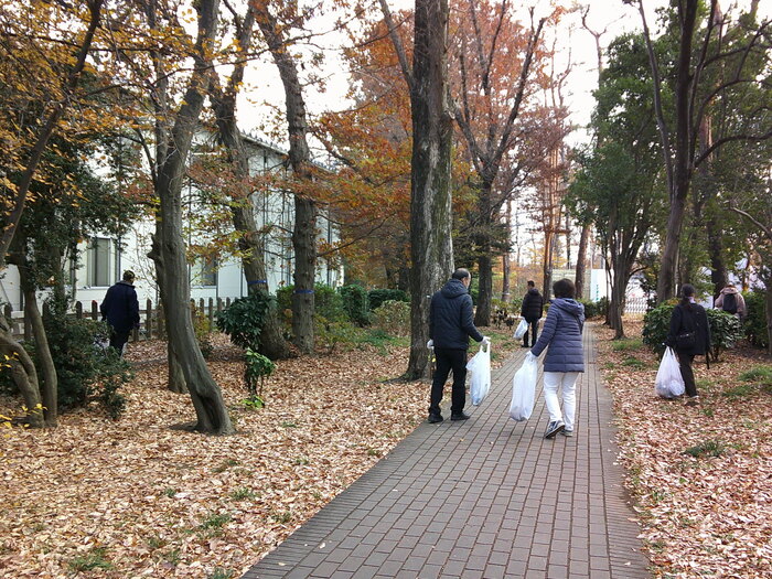 写真:ゴミ拾い状況