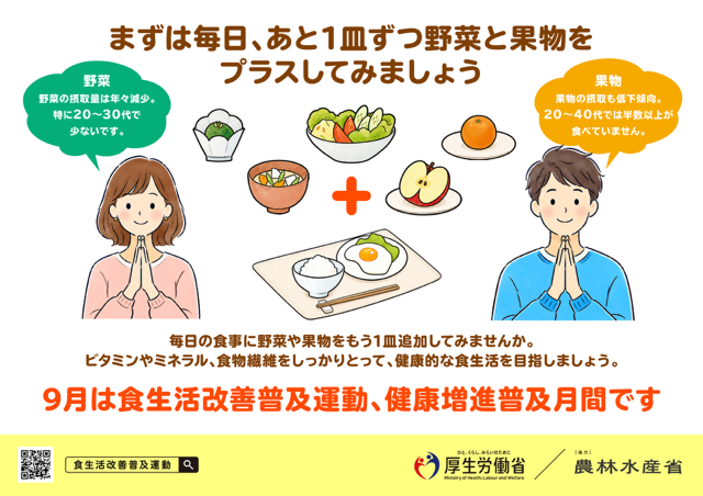 普及ポスター:厚生労働省及び農林水産省作成