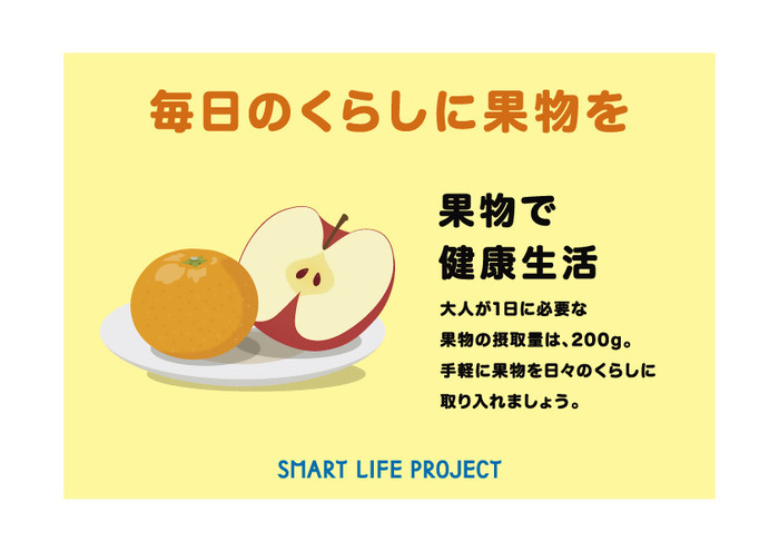 普及チラシ:毎日のくらしに果物を