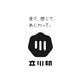 イラスト：立川印ロゴマーク（モノクロ・タグ上）