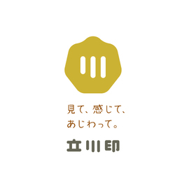 イラスト：立川印ロゴマーク（カラー・タグ中央）