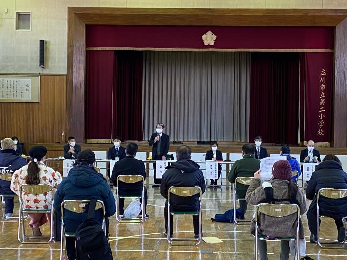 二小等複合施設整備の計画策定に向けた意見交換会の写真(1月22日)