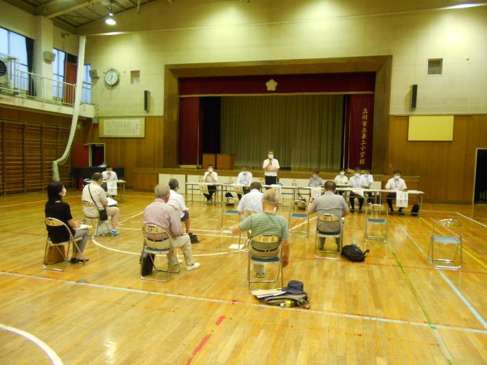 二小等複合施設整備の計画策定に向けた説明会の写真(令和4年6月30日)