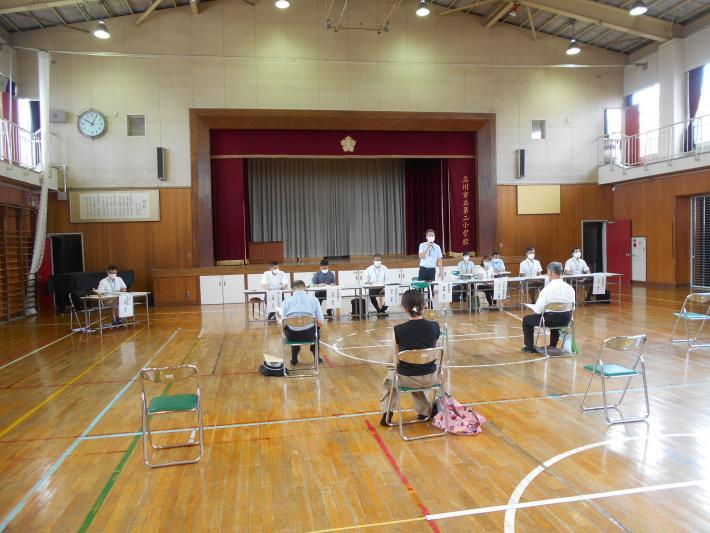 二小等複合施設整備の計画策定に向けた説明会の写真(令和4年7月3日)