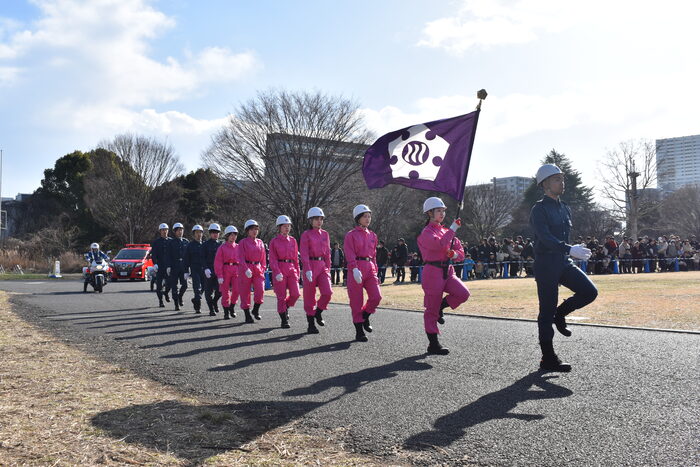 写真：立川市自衛消防隊行進