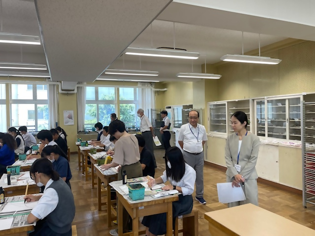 6月17日(火曜日)学校訪問(立川第七中学校)風景