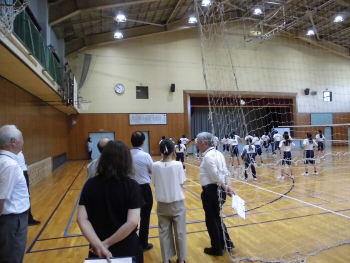 9月8日（月曜日）学校訪問（立川第八中学校）風景