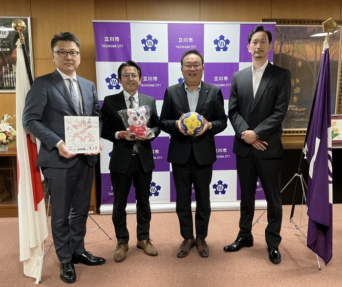 市長との集合写真