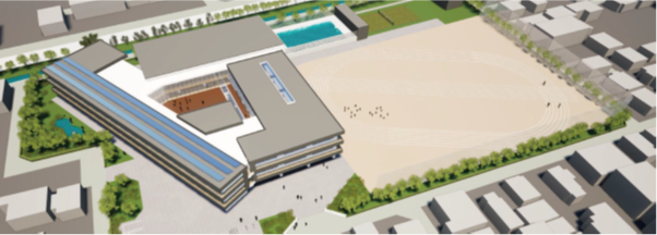 立川第五中学校校舎外観イメージ