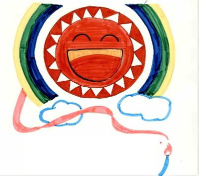 二小のキャラクターにこりんの画像