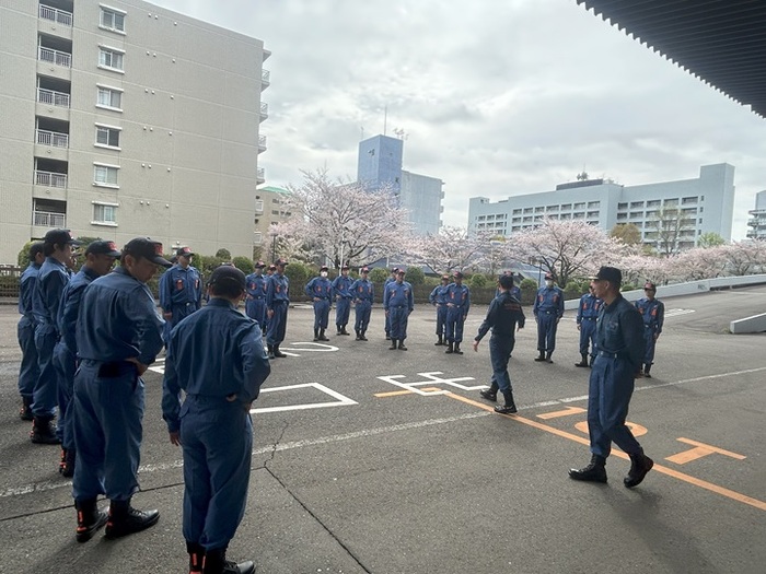 団員の訓練様子