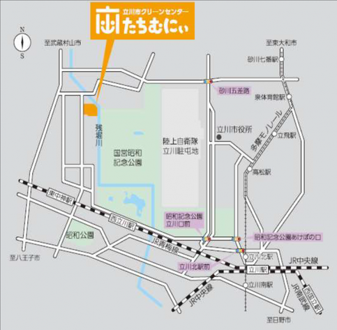 クリーンセンター案内図