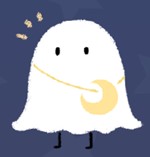 学校コンシェルジュキャラクターおばけのふたくん
