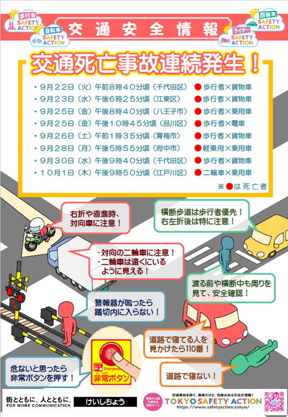 交通安全情報チラシの画像